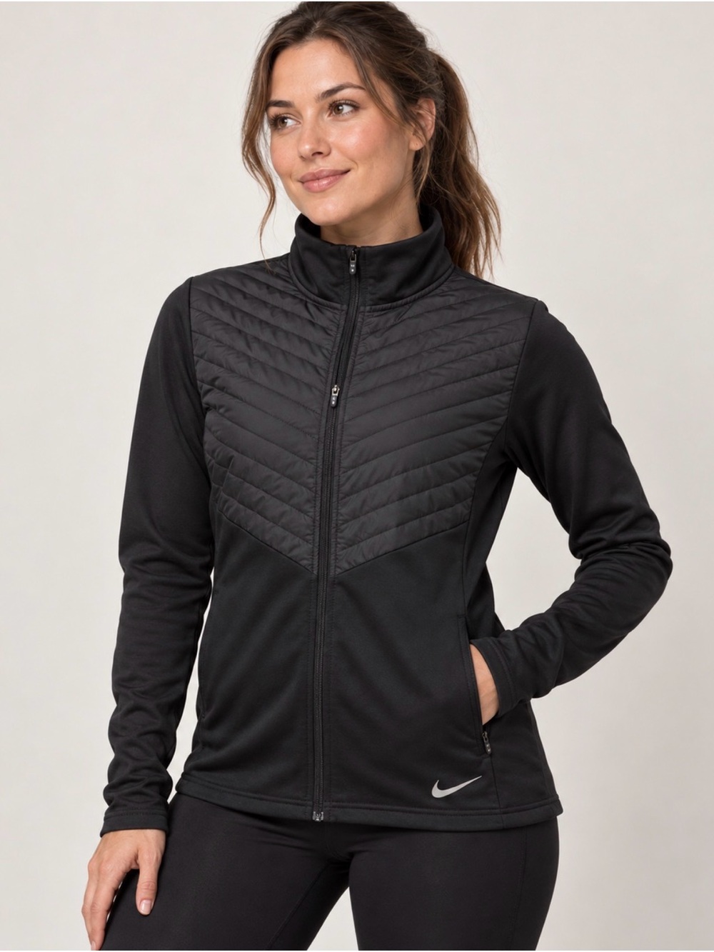 Nike Women’s Essential Running Jacket – Black – Size Medium